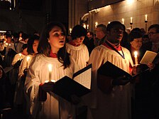 RAF Mildenhall chapel performs Christmas music