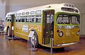 El autobús en el que fue arrestada Rosa Parks, un acto que desencadenó el boicot a los autobuses de Montgomery