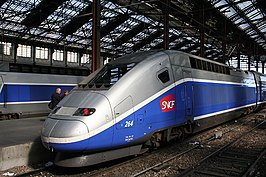 TGV Duplex-treinstel te Paris Gare de Lyon