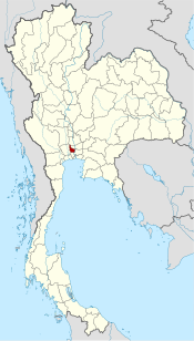 Ligging van de provincie Nonthaburi