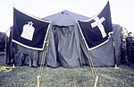 Temporary chapel created on Pentagon grounds one day after the attack