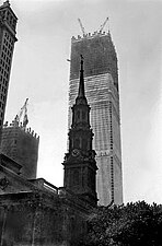 Výstavba WTC v roce 1970