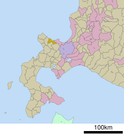 Lokasi Yoichi di Hokkaido (Subprefektur Shiribeshi)