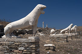 Terraza de los leones de Delos (ca. 600 a. C.