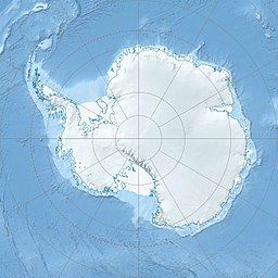 Situo de Monto Erebus enkadre de Antarkto