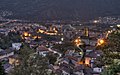 A view from Castelgrande, night of 3 October (a città Bellinzona)