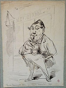Meyjounade et Cie, karikatura Benassitova přítele Charlese Monseleta, 1870, soukr. sbírka