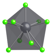 Coordination polyhedron of Pb2+