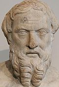El historiador Heródoto, considerado como el padre de la Historia, y de quien se conserva Historias, escrito durante el siglo V a. C.
