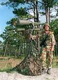 Javelin surface to air missile launcher