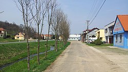 A street along the stream Černý potok