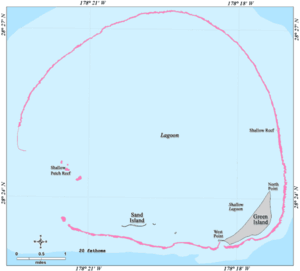 Karte des Kure-Atolls