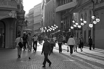 Pešcona na Čopovi ulici v Ljubljani