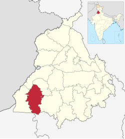 Location in Punjab