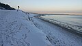 Plaża zimą pod Ustką