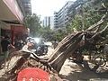 Typhoon Rammasun (2014) in Haikou - Yilong Road.