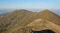 Looking along the main ridge