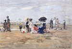 Strandscen, Trouville (1880)