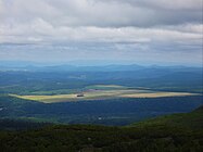 雲ノ平分岐から見た白金模範牧場