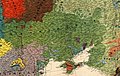 1918 год. Украинцы на этнографической карте Европы