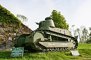 Első világháborús Renault tank az erődben