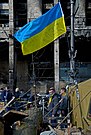 Минута молчания на Евромайдане в память о погибших 20—21 февраля 2014