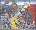 Karel van Blois gevangen genomen na de Slag bij La Roche-Derrien