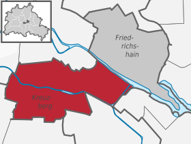 Localisation de Berlin-Kreuzberg