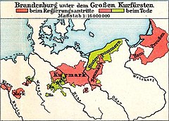 Mapa Brandenburgii-Prus