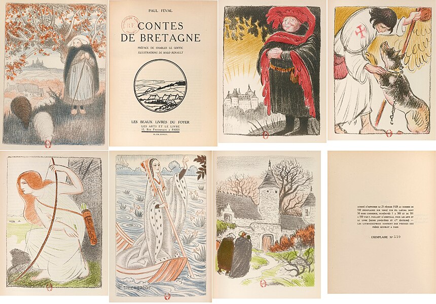Contes de Bretagne de Paul Féval. (ill. 1928)