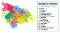 Mappa della diocesi di Treviso