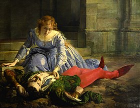 Pacifico Buzio, Imelda de' Lambertazzi presso il cadavere dell'amato.