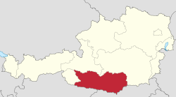 Location of Kärnten