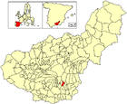 Расположение муниципалитета Бускистар на карте провинции