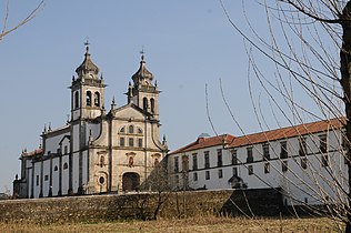 Monasterio en Mire de Tibães en el municipio de Braga.