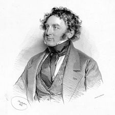 Nicolas Bochsa na litografii Josefa Kriehubera (1842)