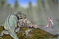 Ocher fauna, Estemmenosuchus at Ivantosaurus - Gitnang Permian, Rehiyong Ural