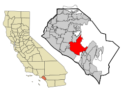 Location within California and Orange County