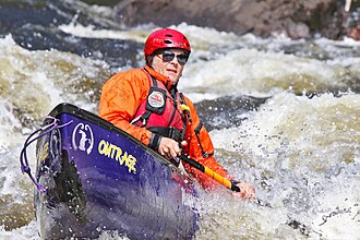 Marty Plante paddling the Hudson River Gorge