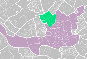 Ligking vaan 't stadsdeil Overschie in de gemeinte Rotterdam.