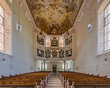 Schlosskirche, Bad Mergentheim, Nave and Organ 20150727 2.jpg