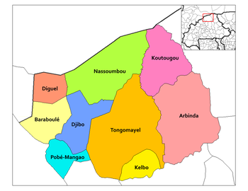 Vị trí của Baraboulé trong tỉnh