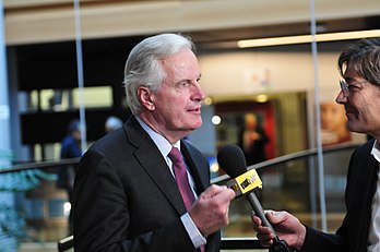 Michel Barnier, commissaire européen au marché intérieur et aux services de 2010 à 2014, ancien ministre français. (définition réelle 4 288 × 2 848)