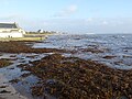 L'Océan Atlantique à la Pointe de Penmarc'h un jour de mer agitée (juste à l'est des deux phares).