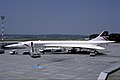 A British Airways Concorde on the ground