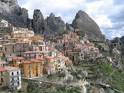 Castelmezzano látképe