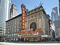 Image 11The Chicago Theatre. Designed by the firm Rapp and Rapp, it was the flagship theater for Balaban and Katz group. Photo credit: Daniel Schwen (from Portal:Illinois/Selected picture)