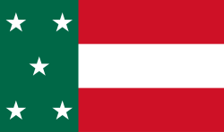 Bandera de la república de Yucatán (1841-1848).