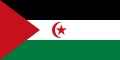 Flag of Western Sahara (Recognized by 46 states and the African Union)