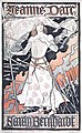 Cartell de teatre per a Sarah Bernhardt, com a Joana d'Arc